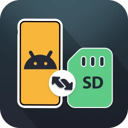 أيقونة الانتقال التلقائي إلى بطاقة SD